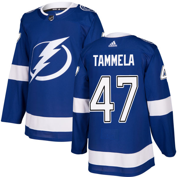 Herren Tampa Bay Lightning Eishockey Trikot Jonne Tammela #47 Authentic Königsblau Heim